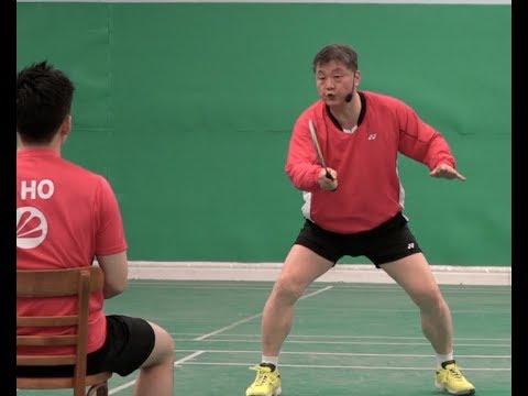 Badminton: Cours 10. Tout sur le smash de défense en double Leçon-17.