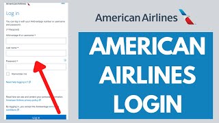 American Airlines Login - How to Sign in to Newjetnet aa.com Account (2023)