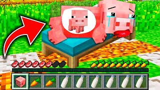 REALISTIC MINECRAFT - PIG GIVES BIRTH IN MINECRAFT PREGNANT