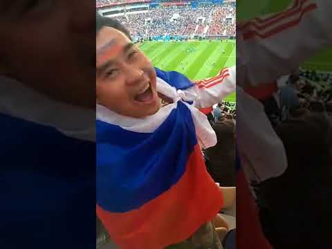 Abertura da Copa da Russia 2018 com Mãe da Fome o enviado do Jornal Agora é Sério na Copa da Russia 2018