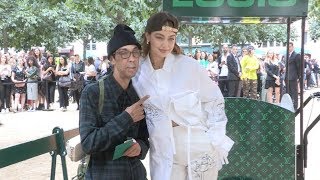 Gigi Hadid at Louis Vuitton Menswear Fashion Show in Paris