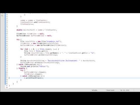 Beispiel zur Dateiverarbeitung mit Java: Dateistatistik (Dateien lesen und schreiben)