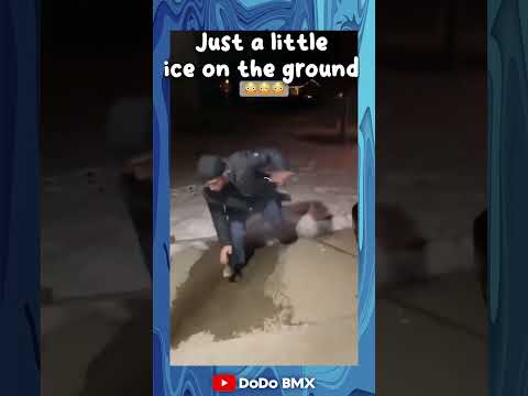 Be careful not to slip #ice #winter #slipping #snow #falling #fails #funny #shorts #usa #india
