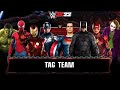 MARVEL Avengers vs. DC 8-Man Superhero Tag Team ELIMINATION Match | WWE 2K22 | 4K