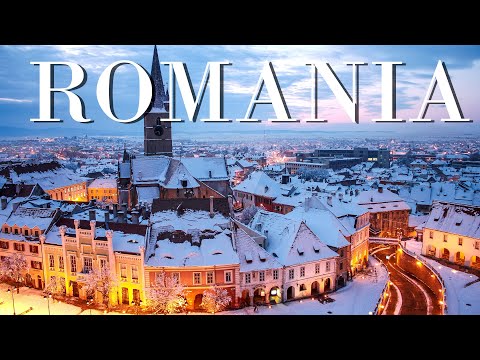 FLYING OVER ROMANIA (4K UHD) - Relaxing Music With Stunning Beautiful Nature, Soothing Piano