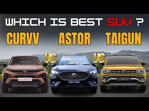 2024 Tata Curvv VS  MG Astor VS VW Taigun | Which is Best SUV ? | Antique Auto Car