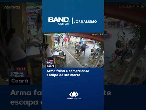 Arma falha e comerciante escapa de ser morto