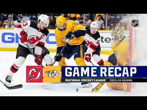 New Jersey Devils vs Nashville Predators | February 13, 2024 | Game Highlights | NHL Regular Season