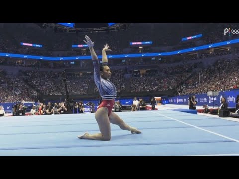 😍 2024 Olympic Trials - Suni Lee's gymnastics floor routine