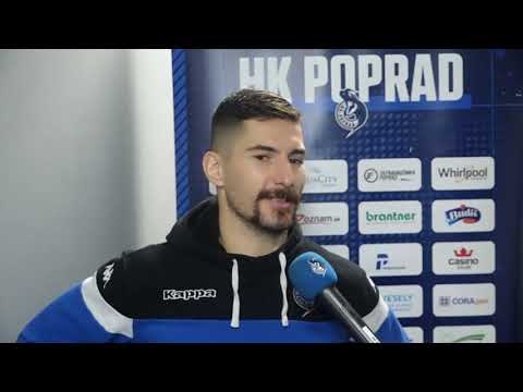 Dávid Skokan po zápase s Karagandou (3. zápas Kontinentálneho pohára)