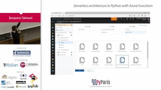 PyParis 2017 – Serverless architecture in Python with Azure functions by Benjamin Talmard