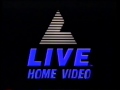 Live Home Video 1988 Company Logo VHS Capture