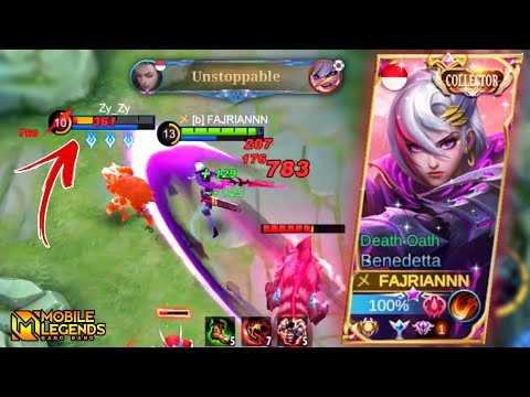 TOP GLOBAL BENEDETTA | BENEDETTA OFFLANE ROTATION | BENEDETTA GAMEPLAY MOBILE LEGENDS