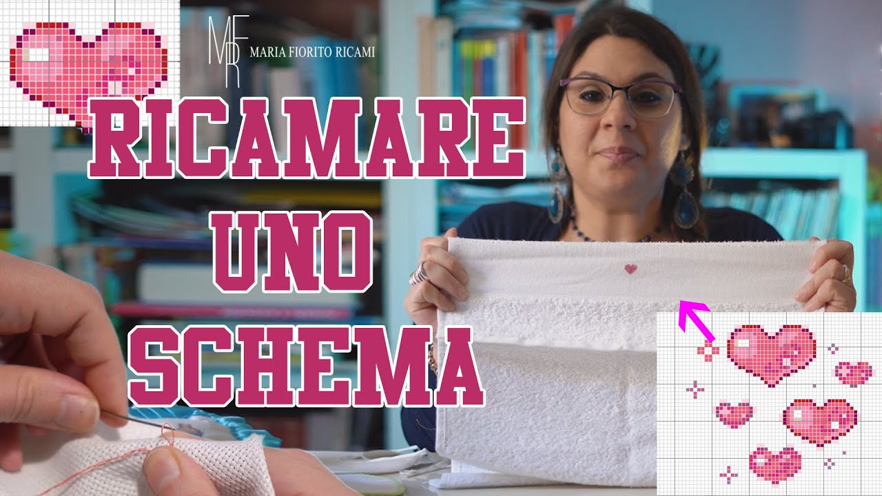 Come ricamare uno schema sulla tela: punto croce
