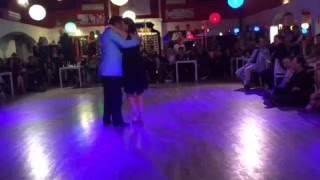 LUIS ROJAS e BARBARA CICERO - TANGO 1° Tema - Roma, Milonga del Barrio - 19 Febbraio 2016