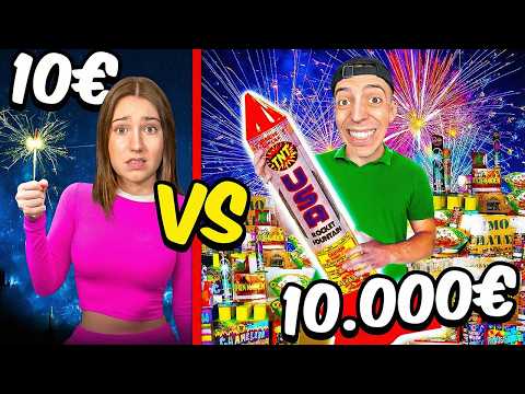 10€ vs 10.000€ FEUERWERK EINKAUFSTOUR 2025/26! 🎆🧨 (mit Freundin)