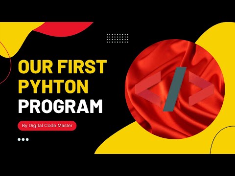 Writing Our First Python Program Python Tutorials For Absolute Beginners 4