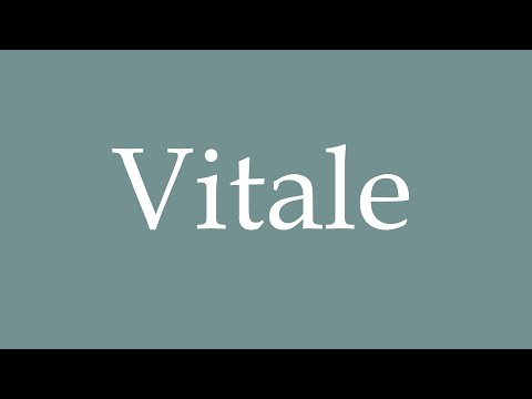 How to Pronounce ''Vitale'' (Vital) Correctly in French