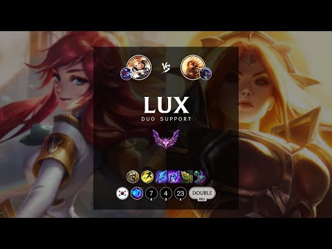 Lux Support vs Leona - KR Master Patch 12.7