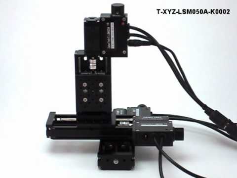 Zaber's XYZ Series Three-Axis Stages with Built-in Controllers