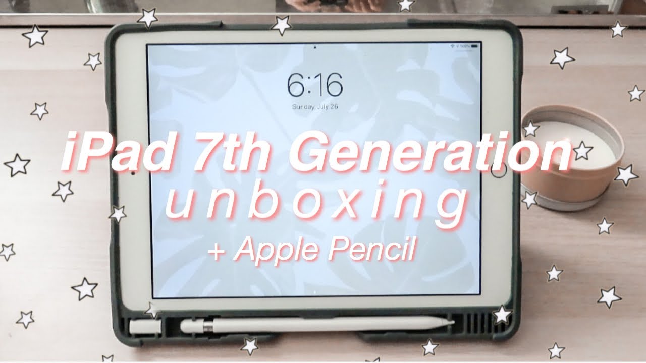 IPAD 7TH GENERATION 2020 UNBOXING + APPLE PENCIL | review & setup