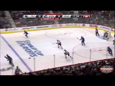 San Jose Sharks Vs Vancouver Canucks - NHL Playoffs 2013 Game 1 - Full Highlights 5/1/13