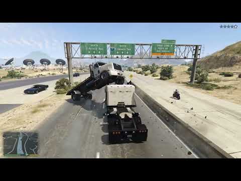 GTA 5 Phantom Wedge Truck Crashes -#111 Impact Compilation - Destruction | CarCrash