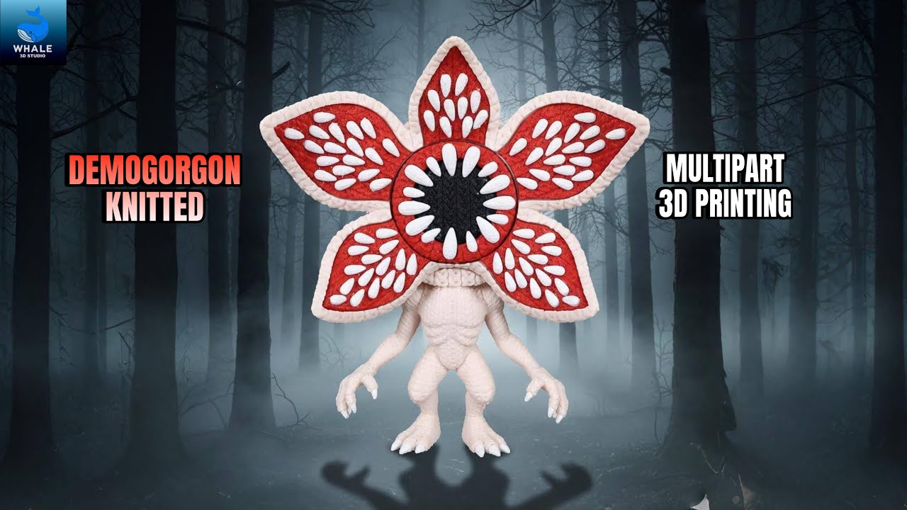 Demogorgon - Stranger Things - Knitted - Crochet - Multipart 3D Printing