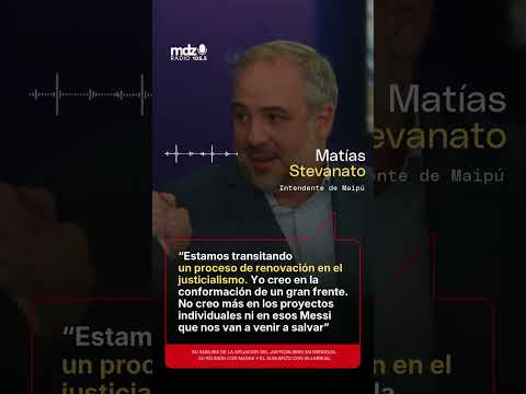 El intendente de Maipú, Matías Stevanato
