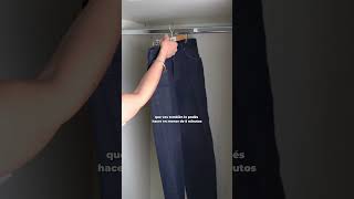 Video de Perchas de madera con pinzas metálicas para pantalón y falda Utile