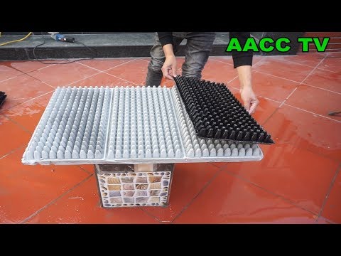 How To Build A Coffee Table From Egg Tray, Styrofoam And Cement