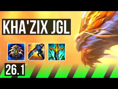 KHA'ZIX vs MALPHITE (JGL) | 43K damage | KR Master | 26.1