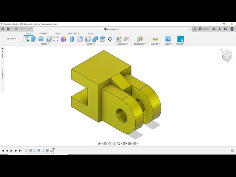 Fusion 360 Exercise 2 [Tutorial For Beginner]