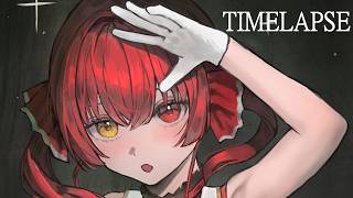 宝鐘マリン | イラストメイキング