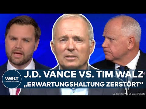 US-WAHL 2024: TV-Duell der Vizes! Tim Walz wirbt für Kamala Harris – J.D. Vance für Donald Trump