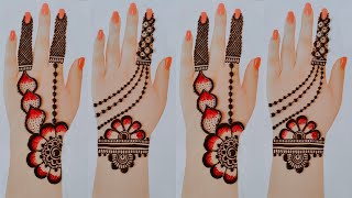 Top 2 mehndi designs for karwa chauth || Easy simple arabic mehndi designs 2022 || henna mehndi