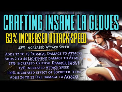 How to Craft Perfect Gloves for LA Deadeye - Path of Exile 2