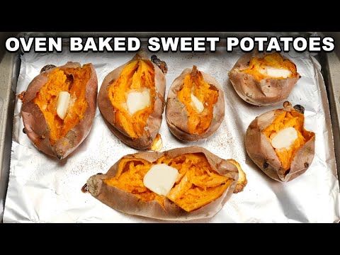 How To Cook: Baked Sweet Potatoes in the Oven