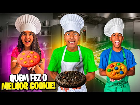 WHO MAKES THE BEST COOKIES! ESTEVÃO, LORENA OR GABRIEL??😱🍪 *we almost destroyed the kitchen