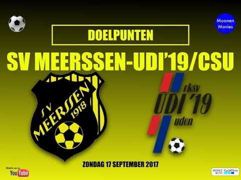 Doelpunten SV Meerssen-UDI'19/CSU 17-09-2017