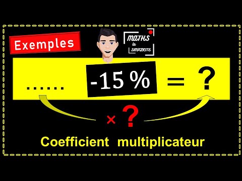 🟡 Trouver le coefficient multiplicateur (taux d'évolution) : 7 exemples (augment° & diminut°)