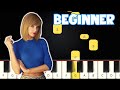Exile - Taylor Swift ft Bon Iver | Beginner Piano Tutorial | Easy Piano