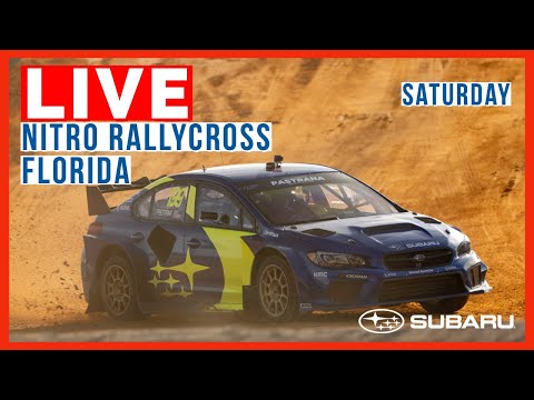 LIVE: Nitro Rallycross Florida Day1 SUBARU Paddock (Saturday Afternoon)