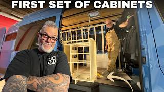 Sprinter Van Kitchen And Battery Cabinets! VAN BUILD DRY FIT