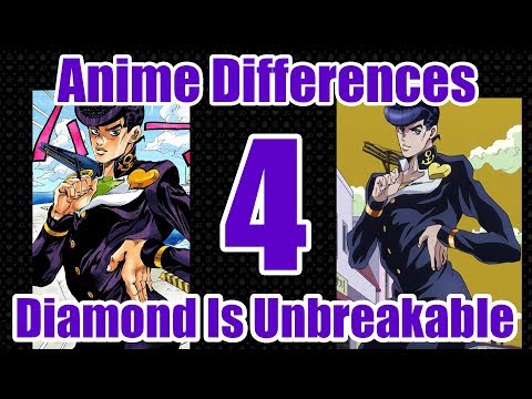 JoJo Anime & Manga Differences Part 4 - Diamond Is Unbreakable