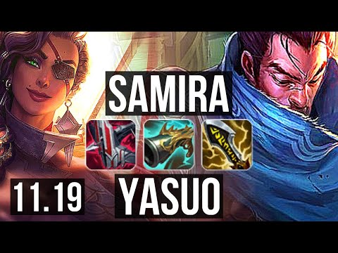 SAMIRA & Leona vs YASUO & Sett (ADC) | Penta, 75% winrate, 27/6/8 | TR Master | v11.19