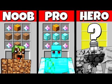Minecraft Battle: NOOB vs PRO vs HEROBRINE: GOLEM CRAFTING CHALLENGE / Animation