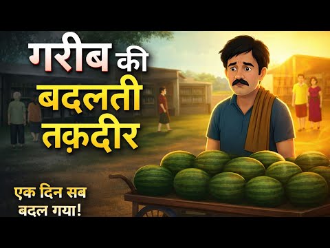 गरीब तरबूज वाले की बदली किस्मत 😢 | Hindi Cartoon Kahani | Heart Touching Story | Hindi Moral Story