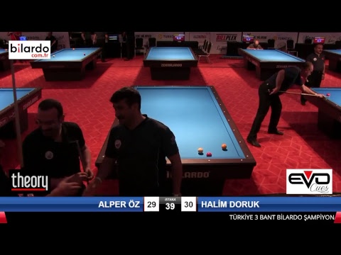 ALPER ÖZ & HALİM DORUK Bilardo Maçı - 2018 ERKEKLER 2.ETAP-3.Ön Eleme