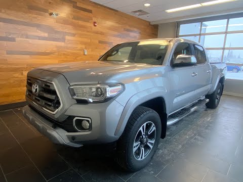 2016 Toyota Tacoma 4WD Double Cab V6 Auto Limited in Silver for sale at Oakwood Nissan in Saskatoon, SK